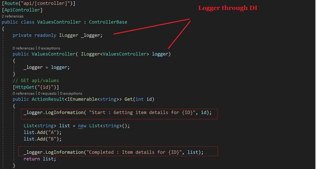 Logging in ASP.NET Core ﻿ | TheCodeBuzz