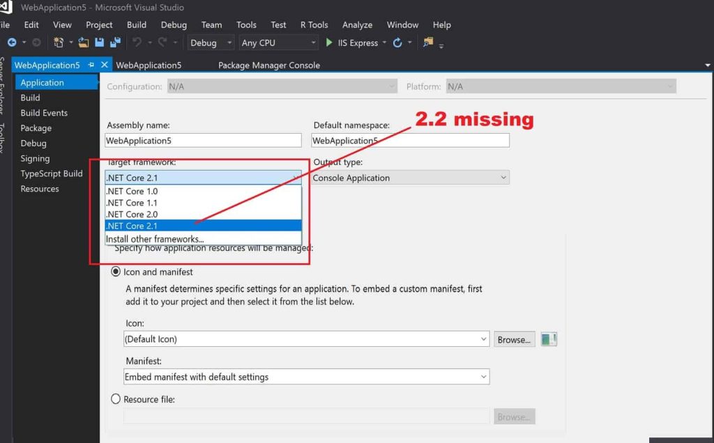 Resolved: .NET Core 2.2.2 SDK not available in Visual Studio 2017 ...