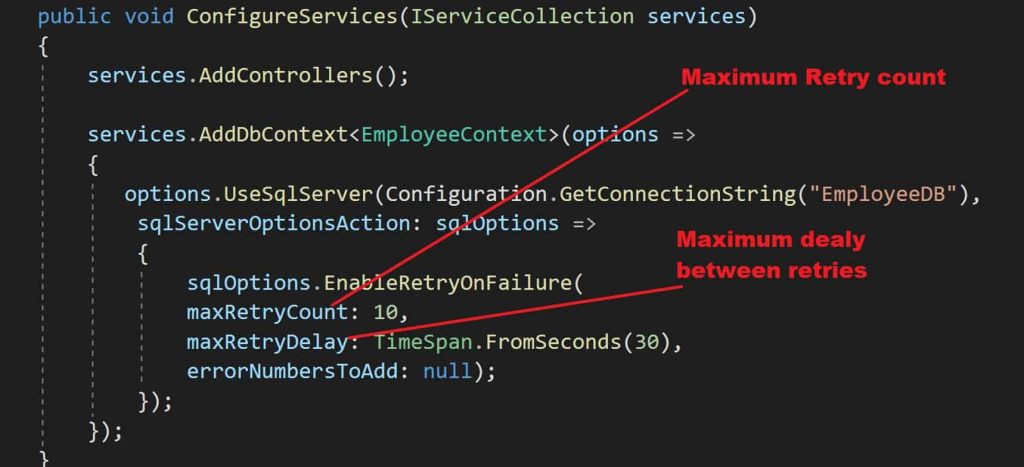Connection Resiliency for Transaction