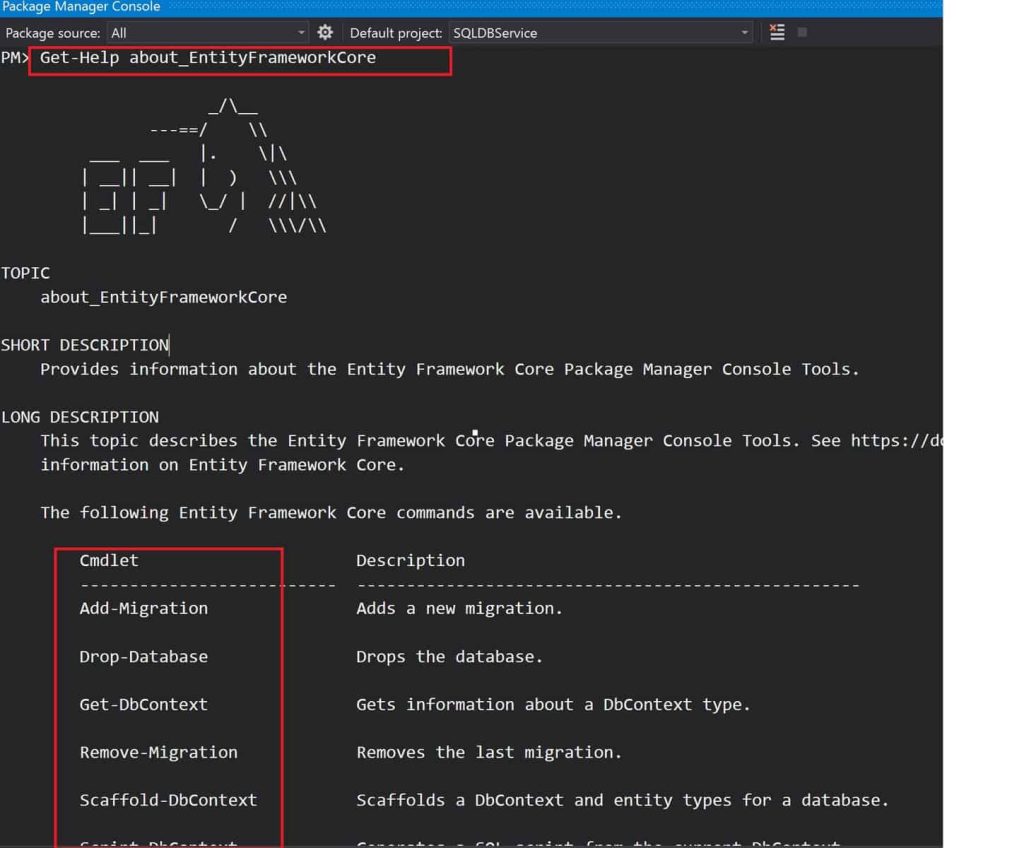 Scaffold DbContext ef core commands dotnet scaffold net 5 net 6