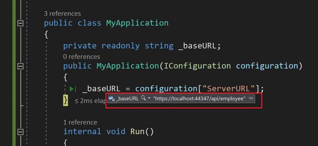 Read Configuration from appsettingsjson in ASPNET Core Guidelines