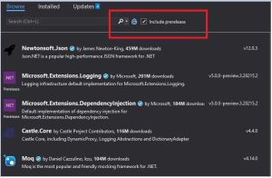 How to Install Preview Version Nuget Package | TheCodeBuzz