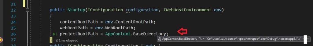 Get Root Directory of the Project in ASPNET Core