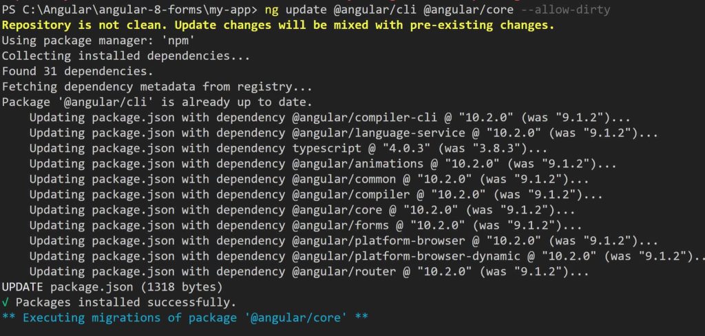 This version of cli is only compatible with angular versions ^1200 next || >=1200 <130