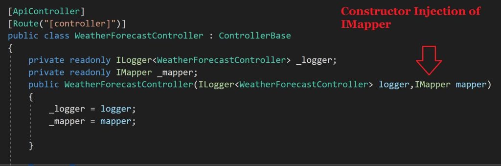 Automapper DI Constructor injection IMapper in Controller Configure Automapper in ASPNET Core Getting started | TheCodeBuzz