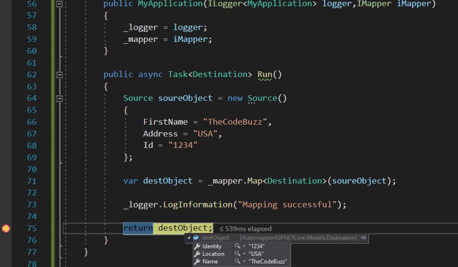 Use Automapper in Console Application | TheCodeBuzz