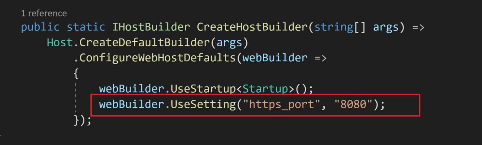 Resolved-Failed to determine the HTTPS port for the redirect - TheCodeBuzz