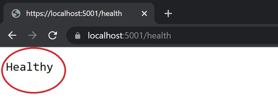 Health Check in ASPNET Core using IhealthCheck