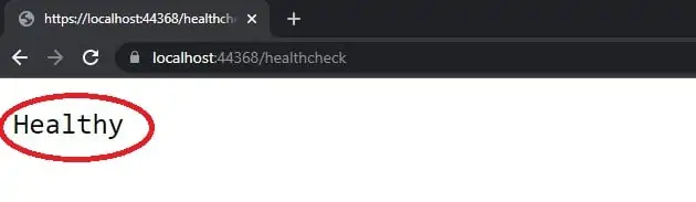 Kafka Health Check route in ASPNET Core Csharp