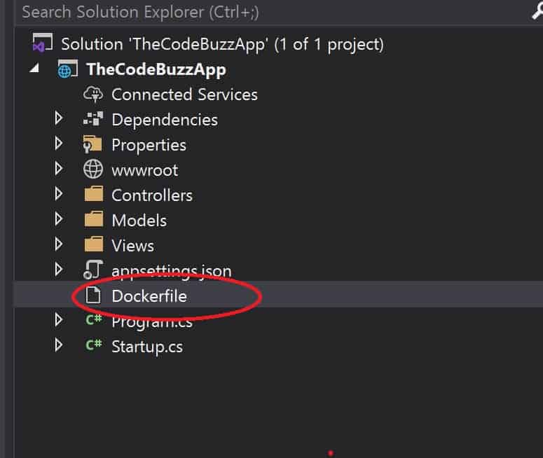 Add docker file to app