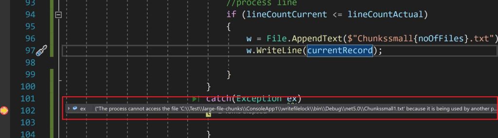 IOExceptionThe process cannot access the file'file path' because it is being used by another process
